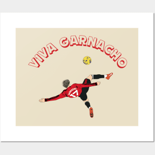 Viva Garnacho Alejandro Garnacho Overhead Kick Goal Posters and Art